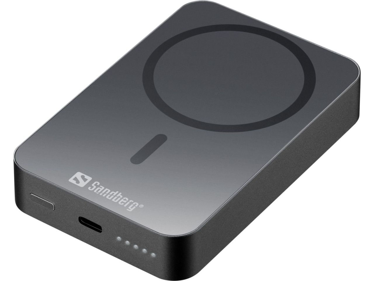 Sandberg Mag Wireless 10000mAh Powerbank Black Sandberg Mag Wireless 10000mAh Powerbank Black
