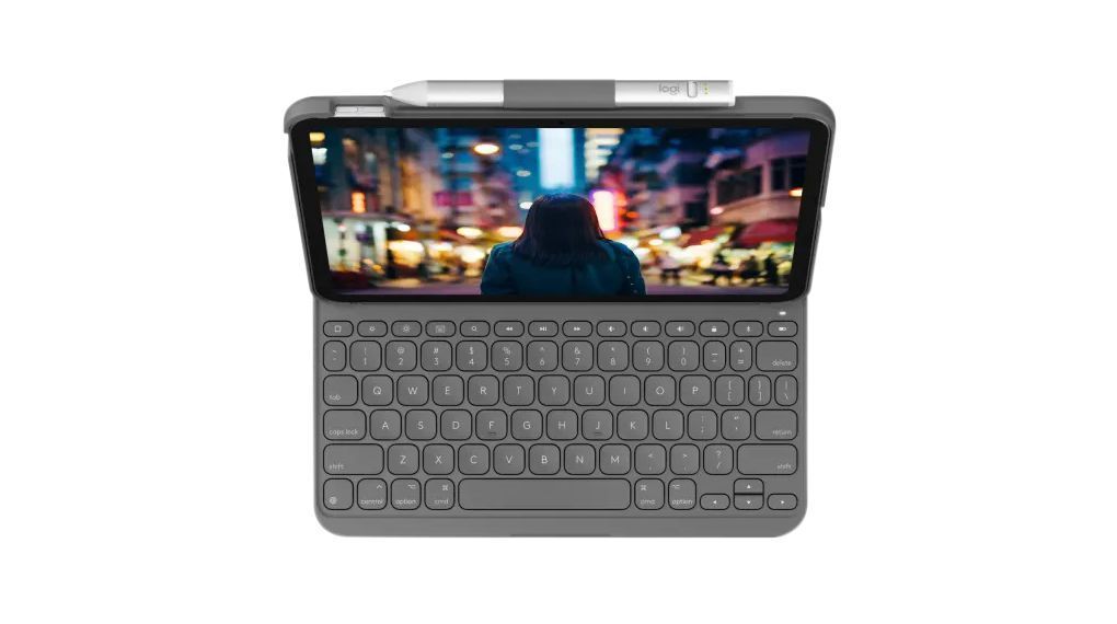 Logitech Slim Folio for iPad (10th gen) Oxford Grey US