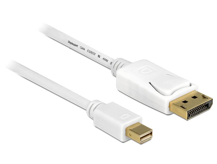 DeLock Cable Mini Displayport 1.2 male > Displayport male 4K 5m DeLock Cable Mini Displayport 1.2 male > Displayport male 4K 5m