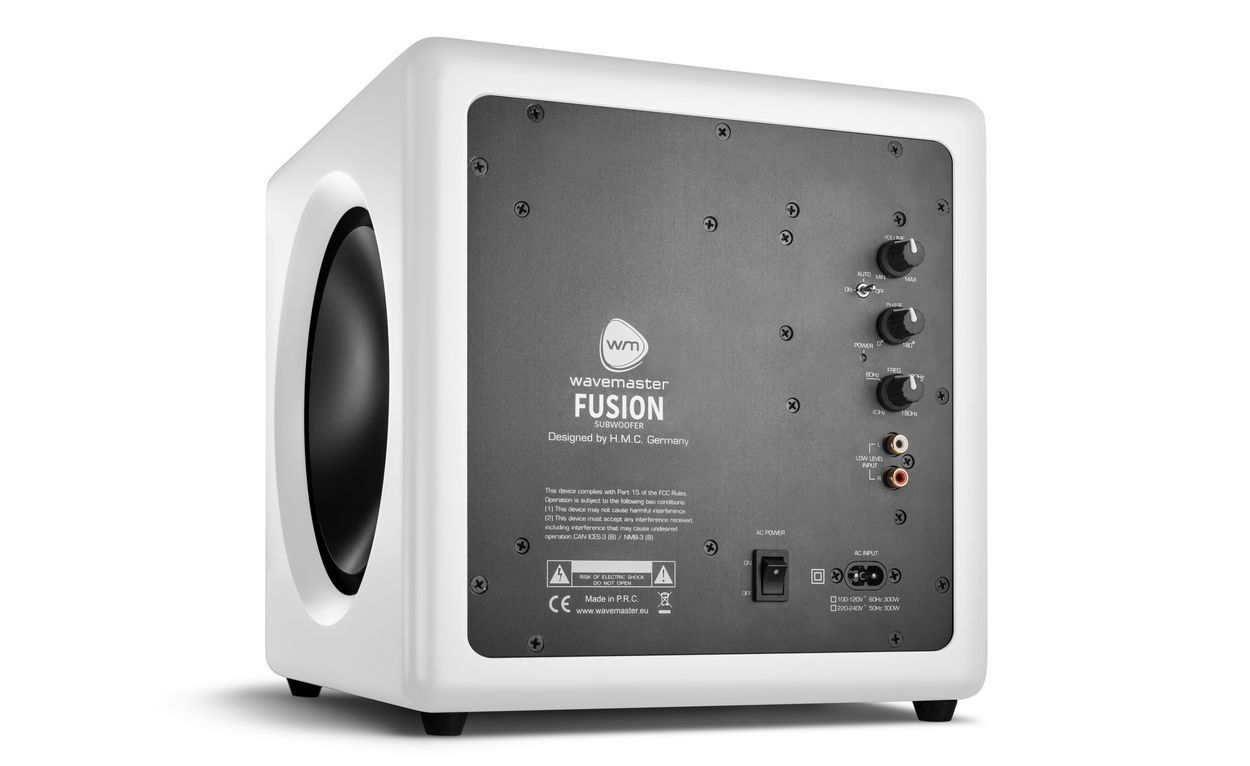 wavemaster Fusion Active Subwoofer SoFt White wavemaster Fusion Active Subwoofer SoFt White