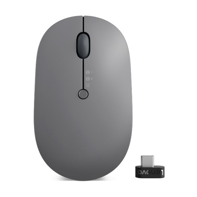 Lenovo Go Wireless Multi Device Mouse Storm Gray Lenovo Go Wireless Multi Device Mouse Storm Gray