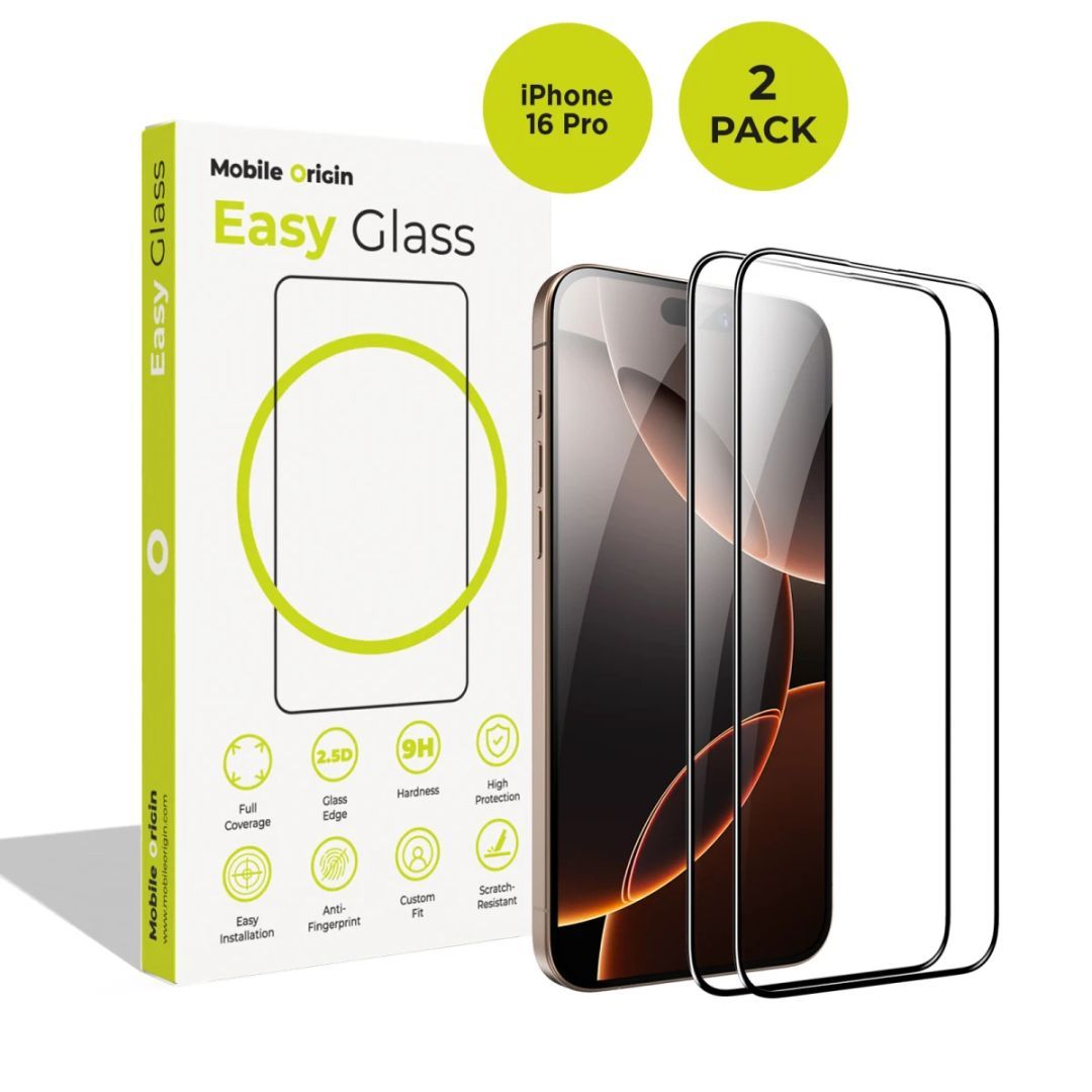 Mobile Origin EasyGlass for iPhone 16 Pro 2 pack Mobile Origin EasyGlass for iPhone 16 Pro 2 pack