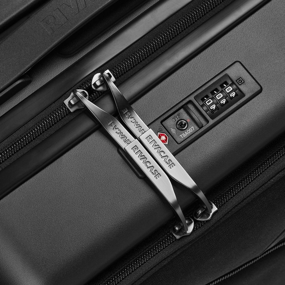RivaCase 8181 ECO Hardshell carry-on hand cabin luggage 20" Black RivaCase 8181 ECO Hardshell carry-on hand cabin luggage 20" Black