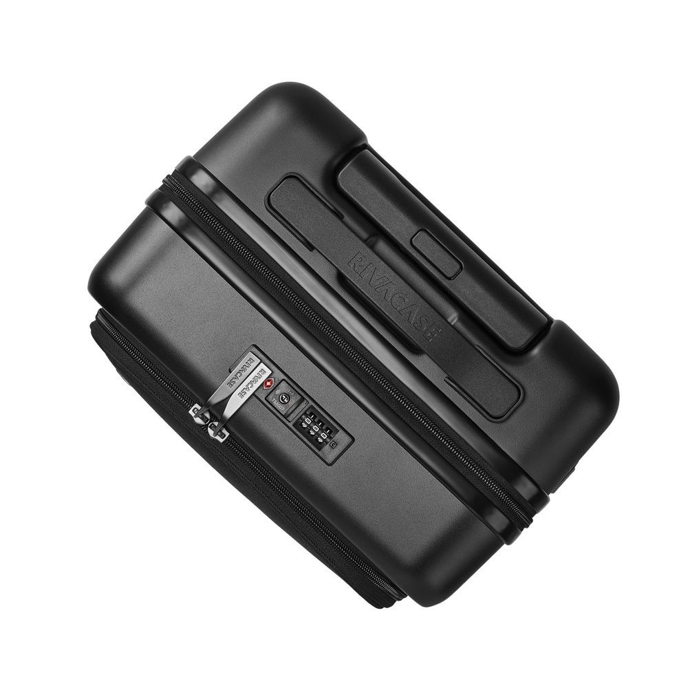 RivaCase 8180 ECO Hardshell expansion hand cabin luggage 20" Black RivaCase 8180 ECO Hardshell expansion hand cabin luggage 20" Black