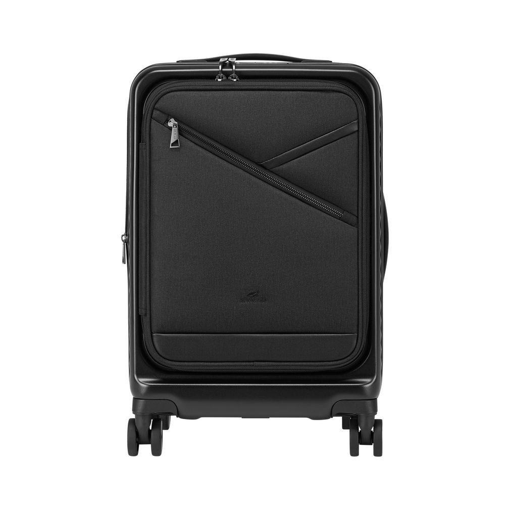 RivaCase 8180 ECO Hardshell expansion hand cabin luggage 20" Black RivaCase 8180 ECO Hardshell expansion hand cabin luggage 20" Black