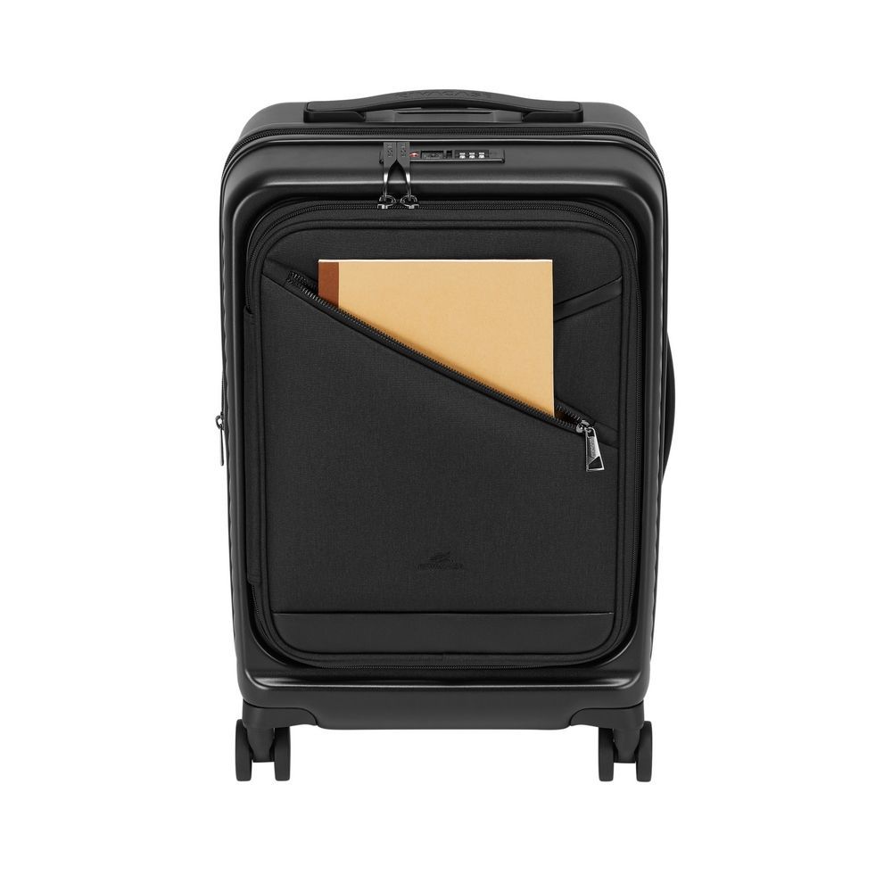 RivaCase 8180 ECO Hardshell expansion hand cabin luggage 20" Black RivaCase 8180 ECO Hardshell expansion hand cabin luggage 20" Black