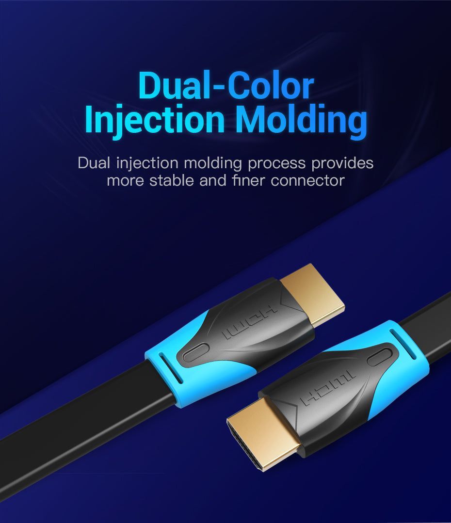 Vention Vention Flat HDMI cable 5m Black Vention Vention Flat HDMI cable 5m Black