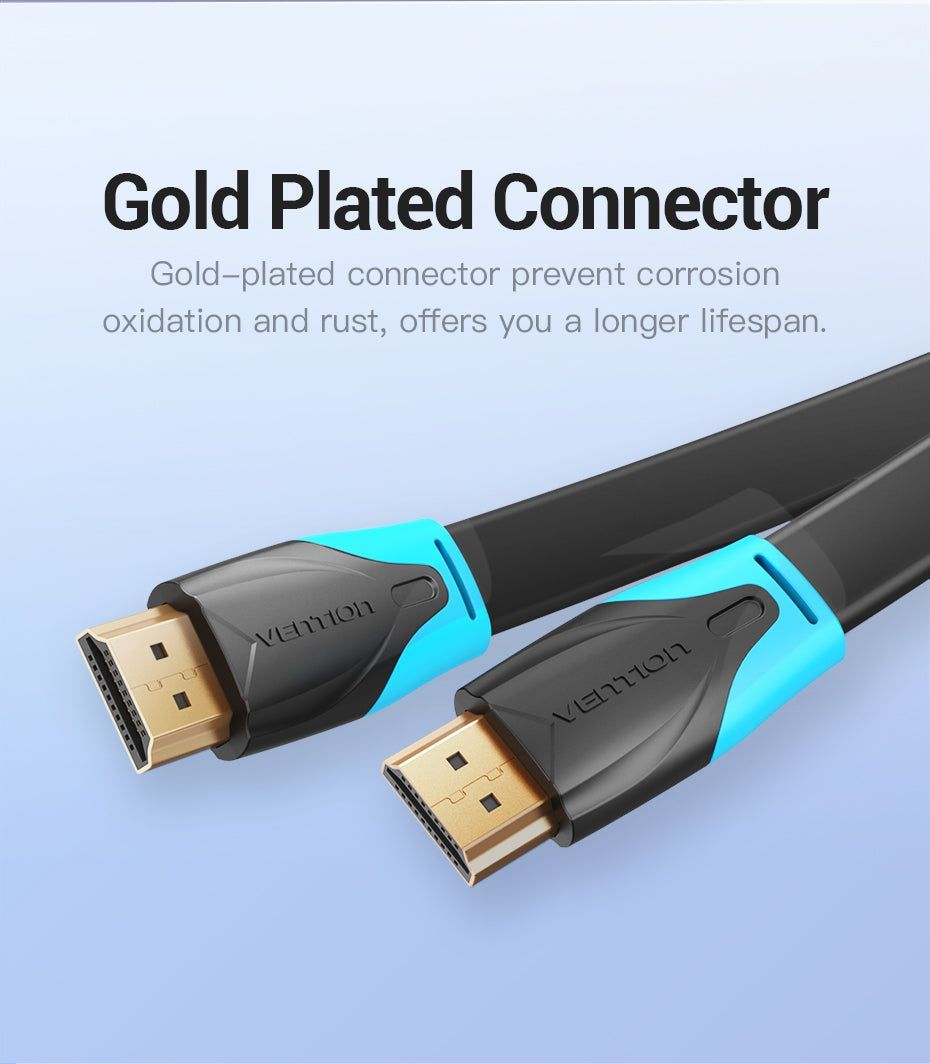 Vention Vention Flat HDMI cable 5m Black Vention Vention Flat HDMI cable 5m Black