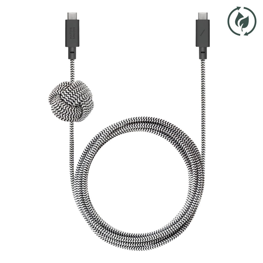 Native Union USB-C - USB-C anchor cable 3m Zebra