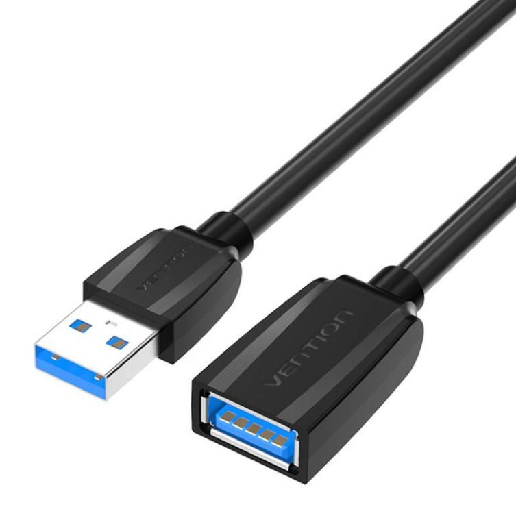 Vention USB 3.0 A Male to A Female Extension Cable 3m Black Vention USB 3.0 A Male to A Female Extension Cable 3m Black