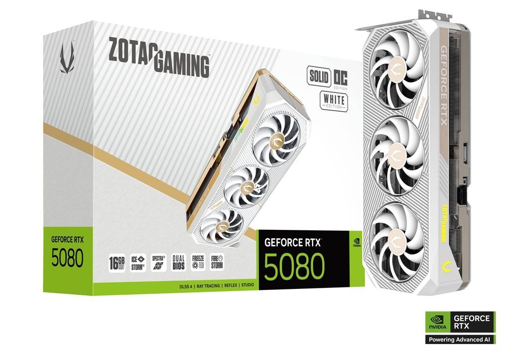 Zotac GeForce RTX5080 16GB DDR7 Solid OC White