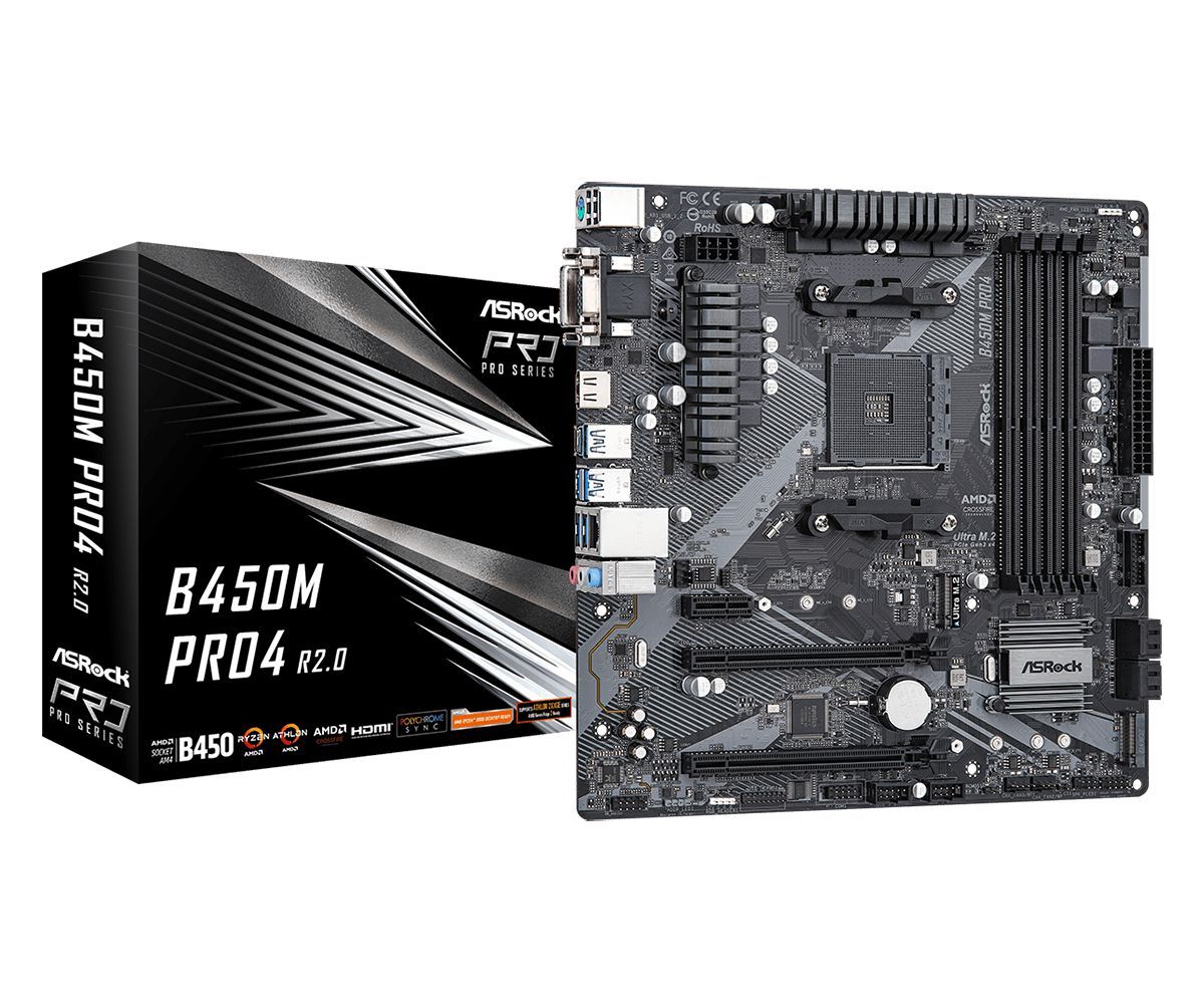 ASRock B450M PRO4 R2.0 ASRock B450M PRO4 R2.0