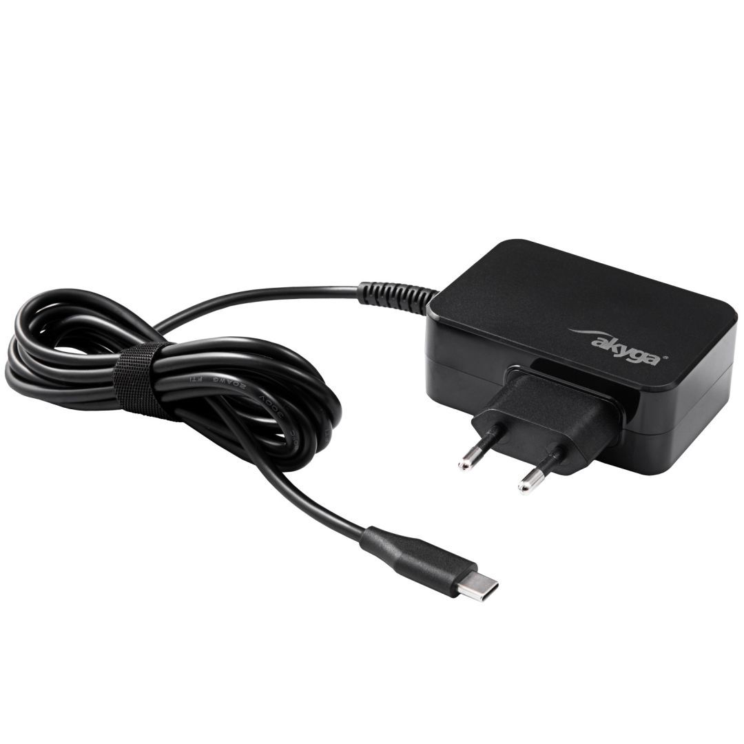 Akyga AK-ND-81 5-20V / 3-3.25A 65W USB-C Power Delivery 3.0 GaN cable 1,8m Black Akyga AK-ND-81 5-20V / 3-3.25A 65W USB-C Power Delivery 3.0 GaN cable 1,8m Black