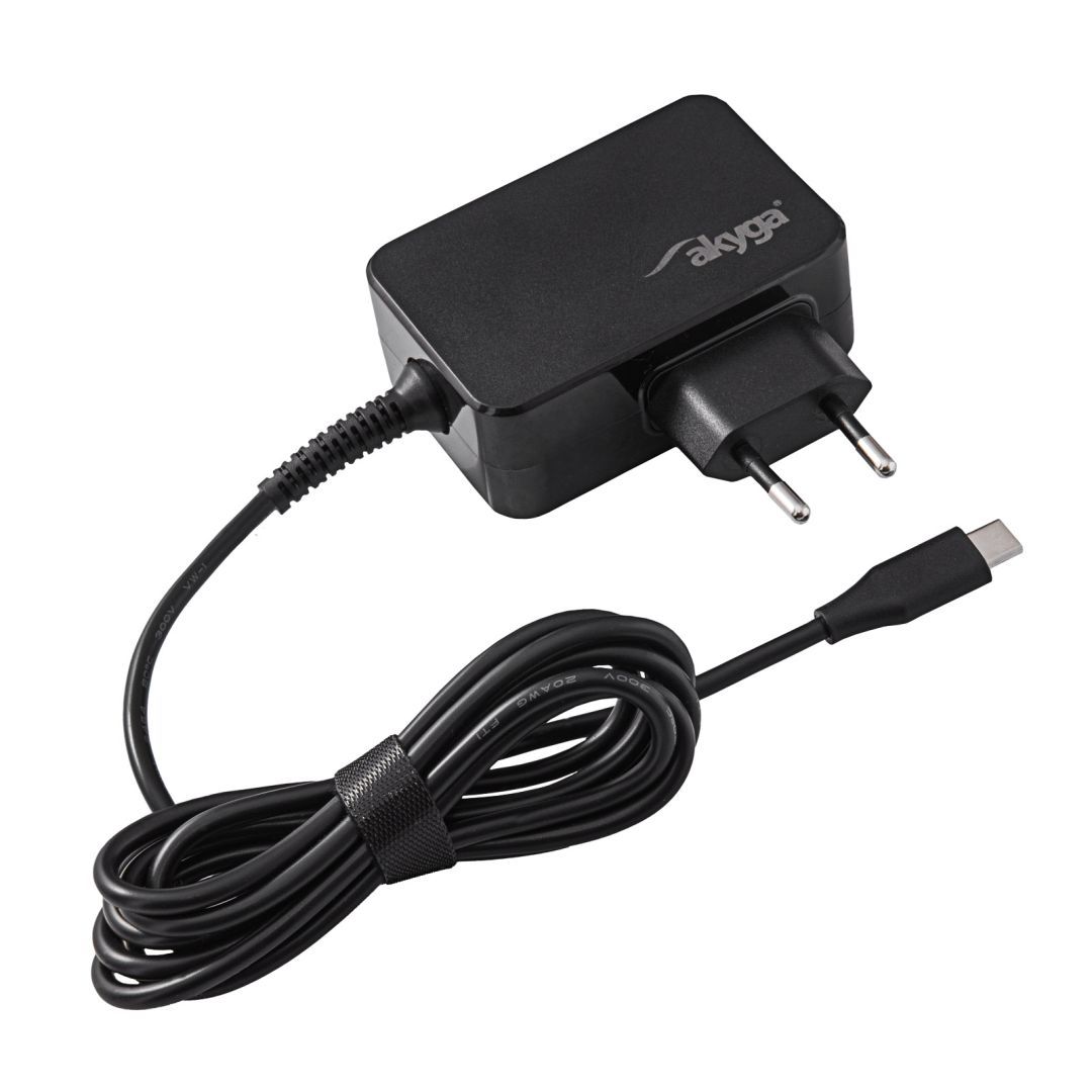Akyga AK-ND-81 5-20V / 3-3.25A 65W USB-C Power Delivery 3.0 GaN cable 1,8m Black Akyga AK-ND-81 5-20V / 3-3.25A 65W USB-C Power Delivery 3.0 GaN cable 1,8m Black