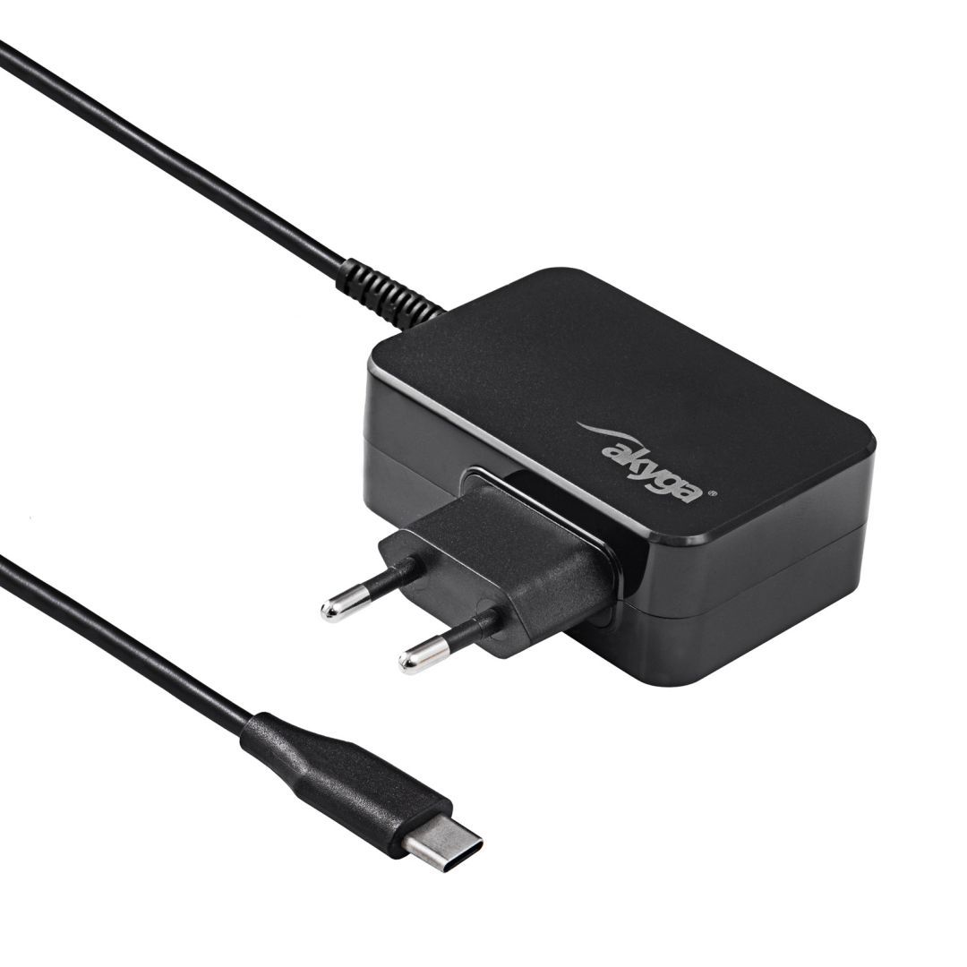 Akyga AK-ND-81 5-20V / 3-3.25A 65W USB-C Power Delivery 3.0 GaN cable 1,8m Black Akyga AK-ND-81 5-20V / 3-3.25A 65W USB-C Power Delivery 3.0 GaN cable 1,8m Black