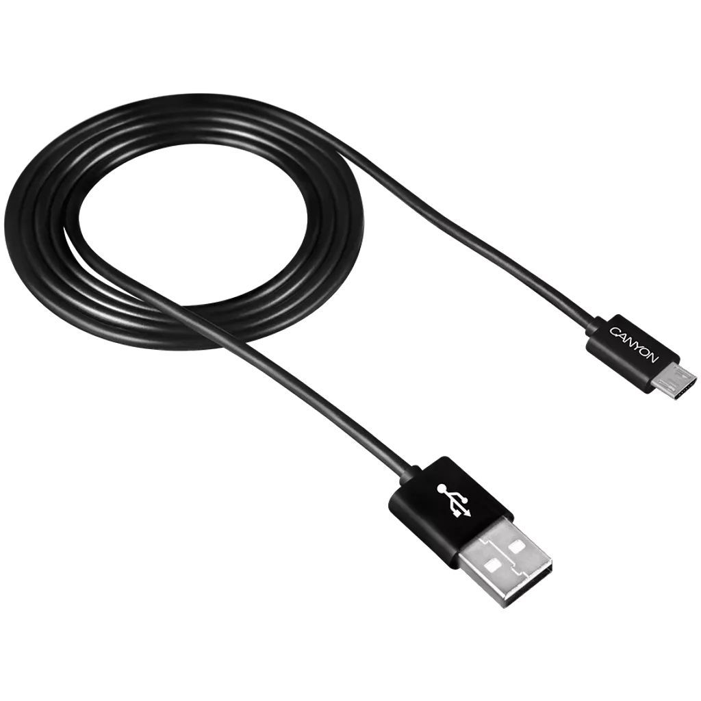 Canyon UM-1 Simple Sync&Charge Cable Micro USB - USB 2.0 1m Black Canyon UM-1 Simple Sync&Charge Cable Micro USB - USB 2.0 1m Black