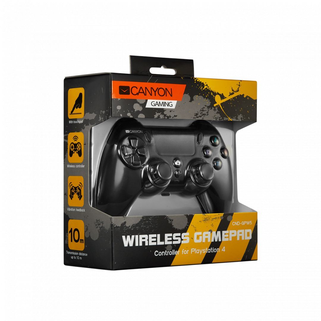 Canyon CND-GPW5 For PS4 Wireless Gamepad Black Canyon CND-GPW5 For PS4 Wireless Gamepad Black