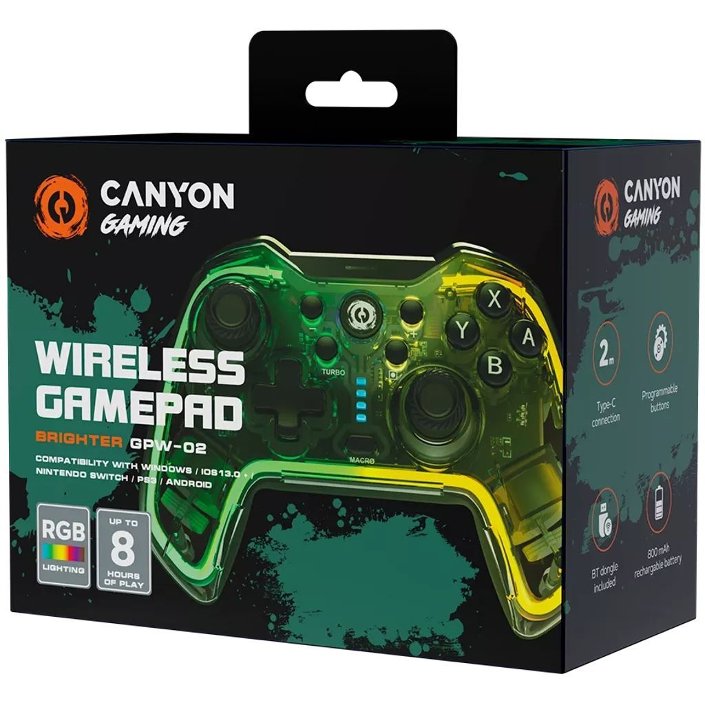Canyon Wireless Brighter GPW-02 Bluetooth Gamepad Crystal Canyon Wireless Brighter GPW-02 Bluetooth Gamepad Crystal