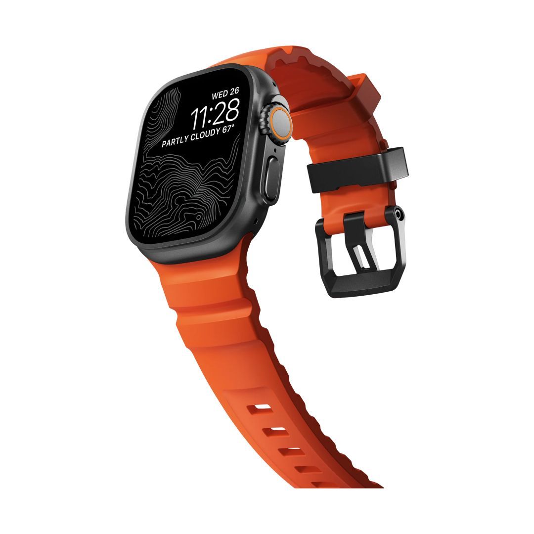 Nomad Rocky Point Band AW 49/45/44/42mm Black/Magma Nomad Rocky Point Band AW 49/45/44/42mm Black/Magma