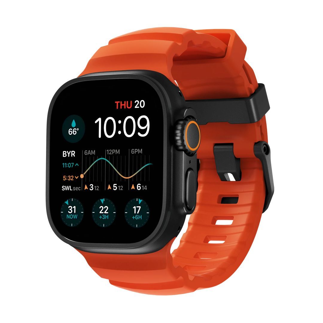 Nomad Rocky Point Band AW 49/45/44/42mm Black/Magma Nomad Rocky Point Band AW 49/45/44/42mm Black/Magma