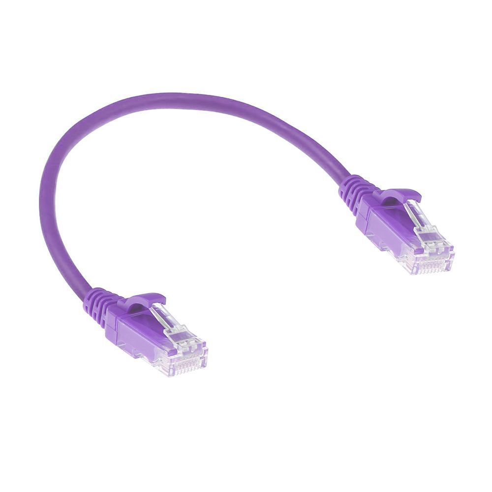 ACT CAT6 U-UTP Patch Cable 0,5m Purple ACT CAT6 U-UTP Patch Cable 0,5m Purple