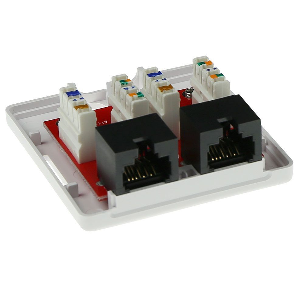 ACT Surface mounted box unshielded 2 ports CAT6 ACT Surface mounted box unshielded 2 ports CAT6