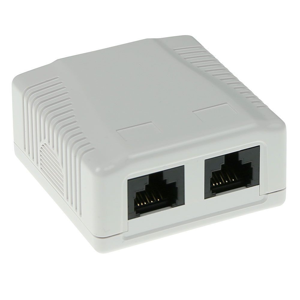 ACT Surface mounted box unshielded 2 ports CAT6 ACT Surface mounted box unshielded 2 ports CAT6