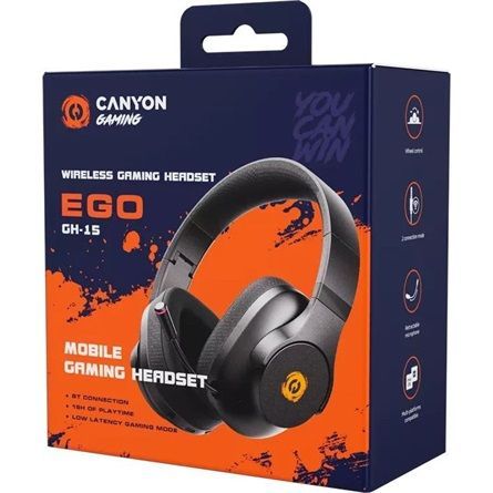 Canyon EGO GH-15 Bluetooth Gaming Headset Black Canyon EGO GH-15 Bluetooth Gaming Headset Black
