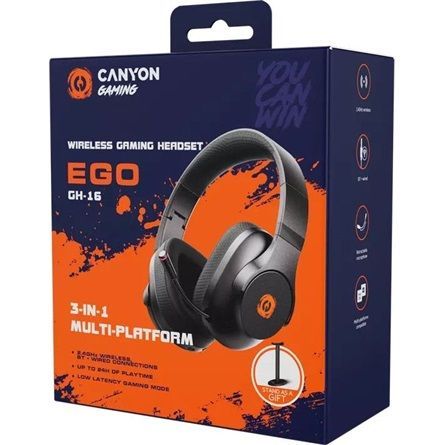 Canyon EGO GH-16 Bluetooth Gaming Headset Black Canyon EGO GH-16 Bluetooth Gaming Headset Black