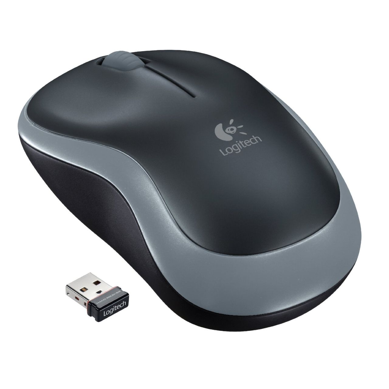 Logitech M185 Wireless Mouse Grey Logitech M185 Wireless Mouse Grey