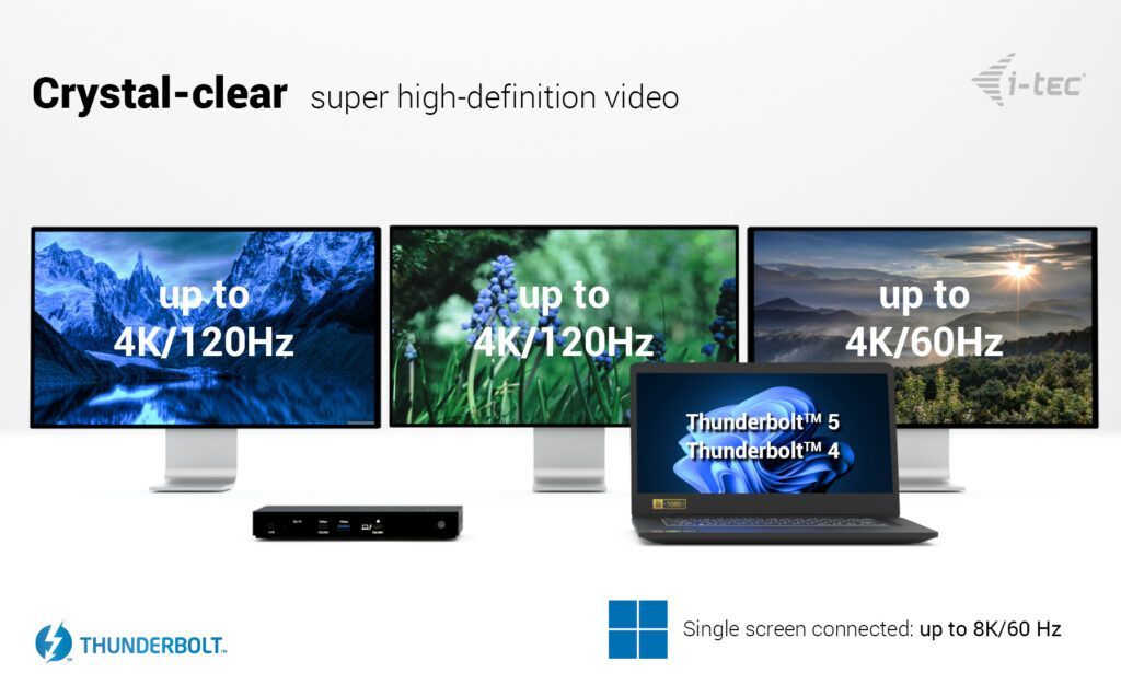 I-TEC Thunderbolt4 Triple Display Docking Station + Power Delivery 96W I-TEC Thunderbolt4 Triple Display Docking Station + Power Delivery 96W