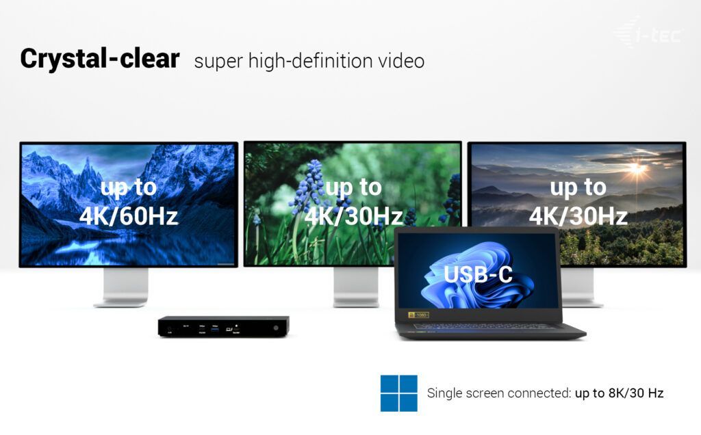 I-TEC Thunderbolt4 Triple Display Docking Station + Power Delivery 96W I-TEC Thunderbolt4 Triple Display Docking Station + Power Delivery 96W
