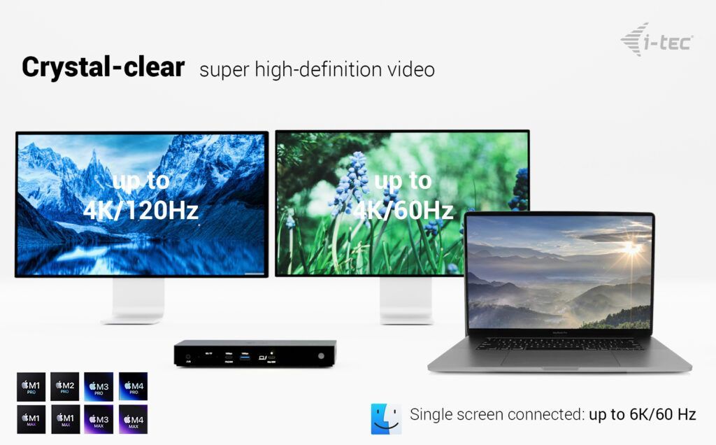 I-TEC Thunderbolt4 Triple Display Docking Station + Power Delivery 96W I-TEC Thunderbolt4 Triple Display Docking Station + Power Delivery 96W