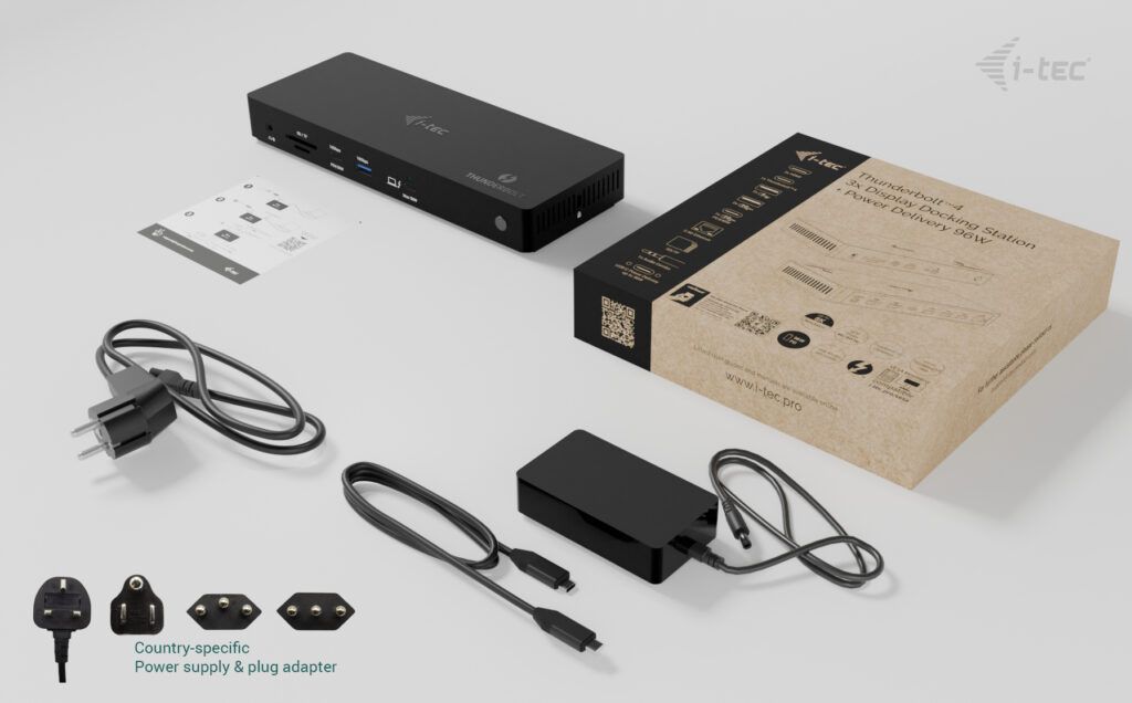 I-TEC Thunderbolt4 Triple Display Docking Station + Power Delivery 96W I-TEC Thunderbolt4 Triple Display Docking Station + Power Delivery 96W