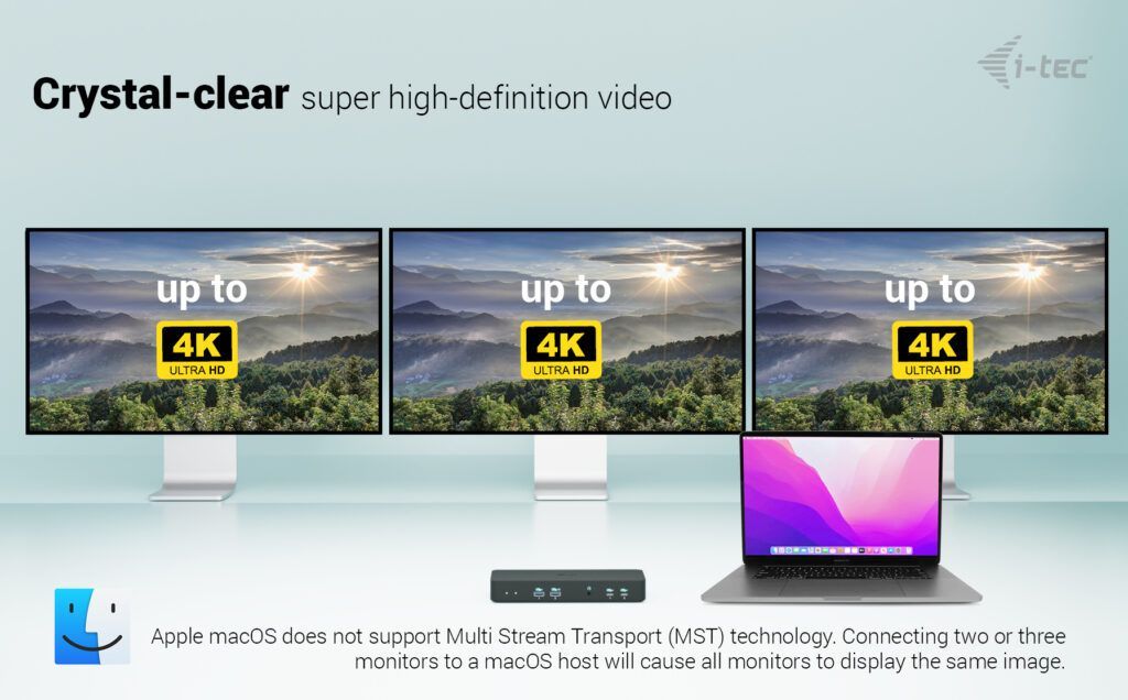 I-TEC USB-C Intelligent Triple Display Docking Station + Power Delivery 100W I-TEC USB-C Intelligent Triple Display Docking Station + Power Delivery 100W