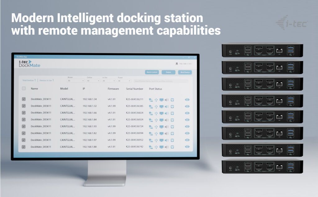 I-TEC Universal Intelligent Dual Display Docking Station + Power Delivery 100W I-TEC Universal Intelligent Dual Display Docking Station + Power Delivery 100W