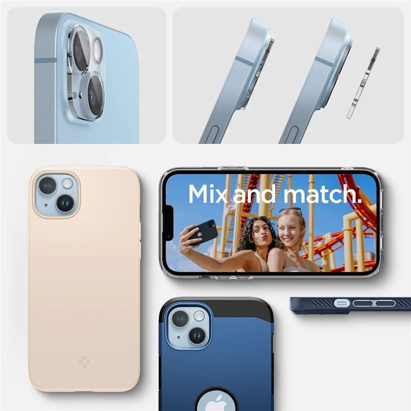 Spigen Glass Optik 2 Pack, clear - iPhone 14/iPhone 14 Plus Spigen Glass Optik 2 Pack, clear - iPhone 14/iPhone 14 Plus