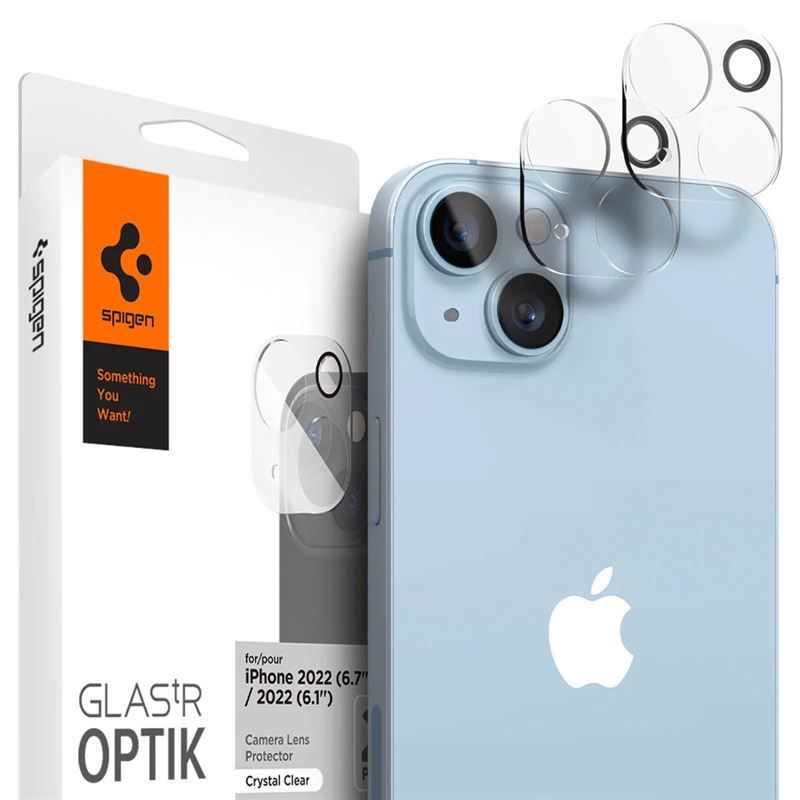 Spigen Glass Optik 2 Pack, clear - iPhone 14/iPhone 14 Plus Spigen Glass Optik 2 Pack, clear - iPhone 14/iPhone 14 Plus