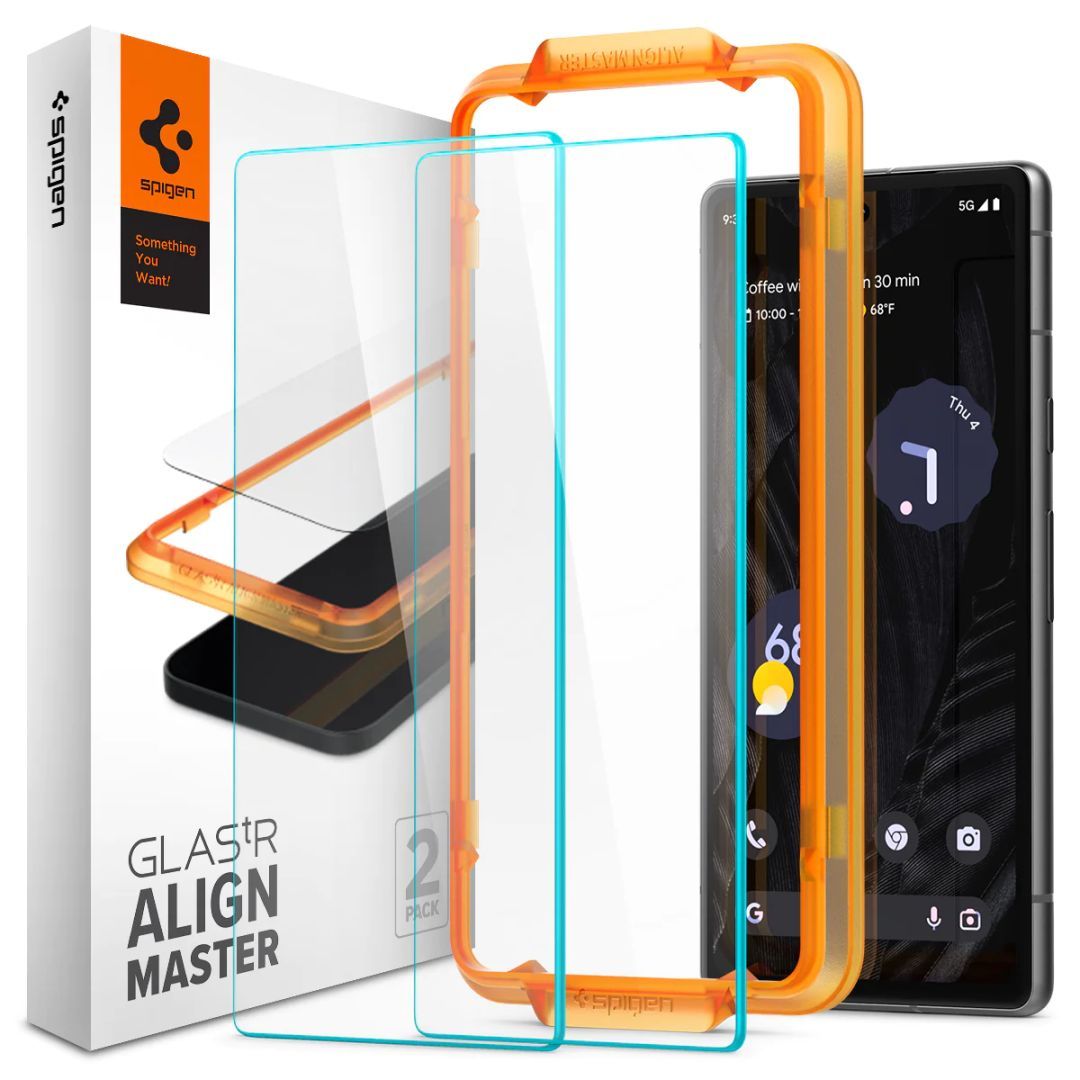 Spigen Pixel 7a Screen Protector AlignMaster GLAS.tR Spigen Pixel 7a Screen Protector AlignMaster GLAS.tR