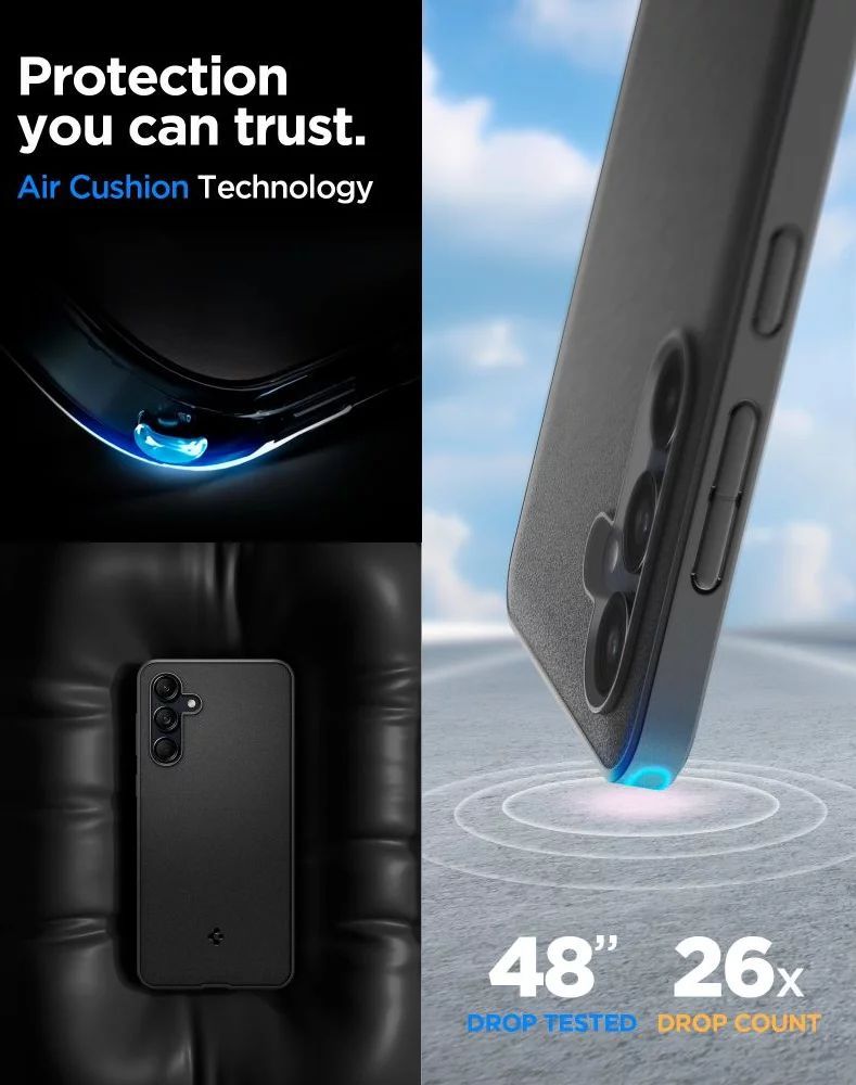 Spigen Essential sandblast Samsung Galaxy M55 5G Matte Black