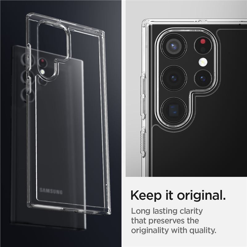 Spigen Ultra Hybrid, crystal clear - Samsung Galaxy S22 Ultra Spigen Ultra Hybrid, crystal clear - Samsung Galaxy S22 Ultra