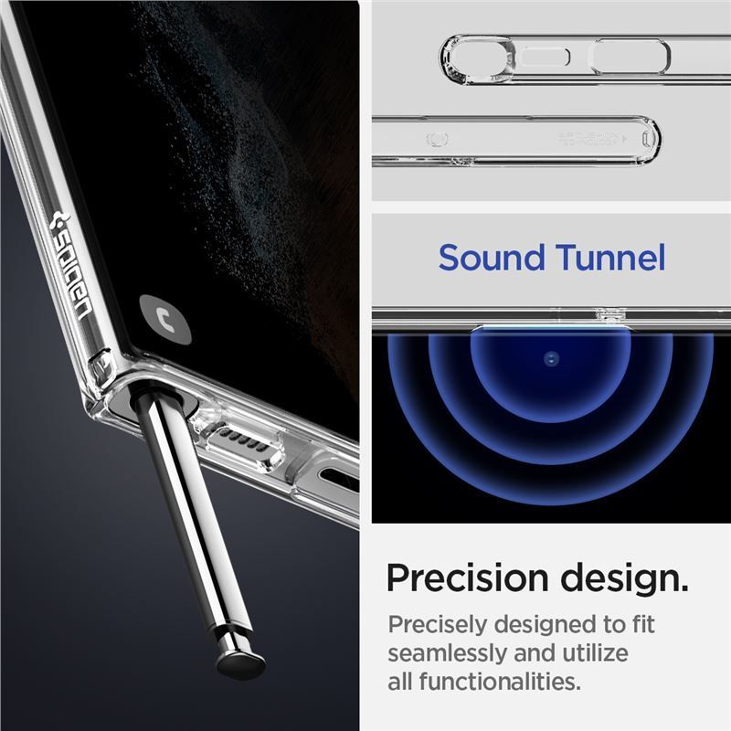 Spigen Ultra Hybrid, crystal clear - Samsung Galaxy S22 Ultra Spigen Ultra Hybrid, crystal clear - Samsung Galaxy S22 Ultra