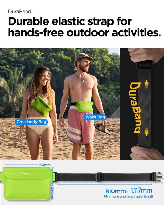 Spigen Aqua Shield WaterProof Waist Bag A620 2 Pack Cactus Gren Spigen Aqua Shield WaterProof Waist Bag A620 2 Pack Cactus Gren