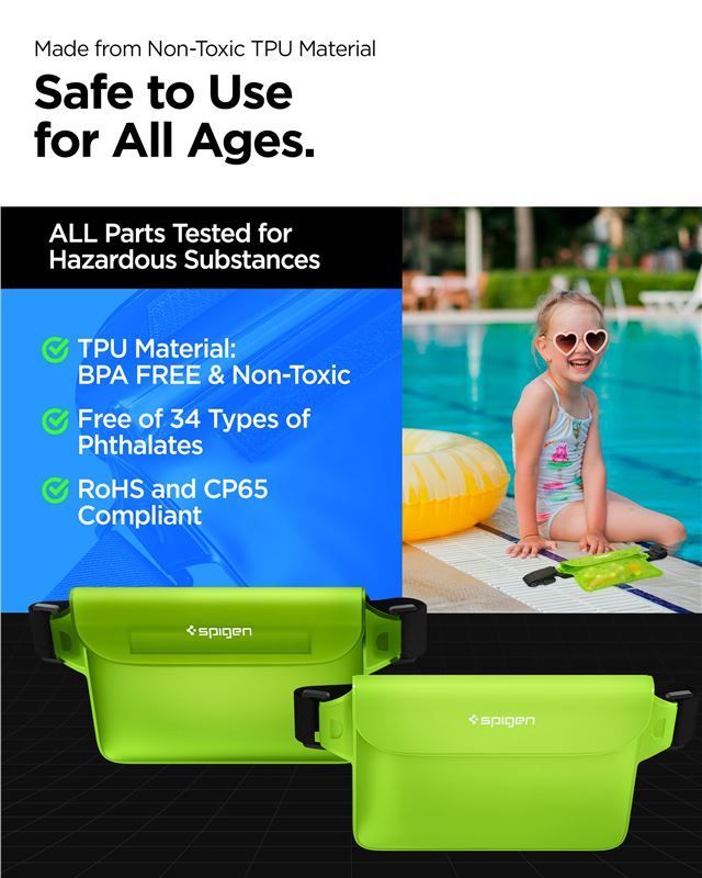 Spigen Aqua Shield WaterProof Waist Bag A620 2 Pack Cactus Gren Spigen Aqua Shield WaterProof Waist Bag A620 2 Pack Cactus Gren