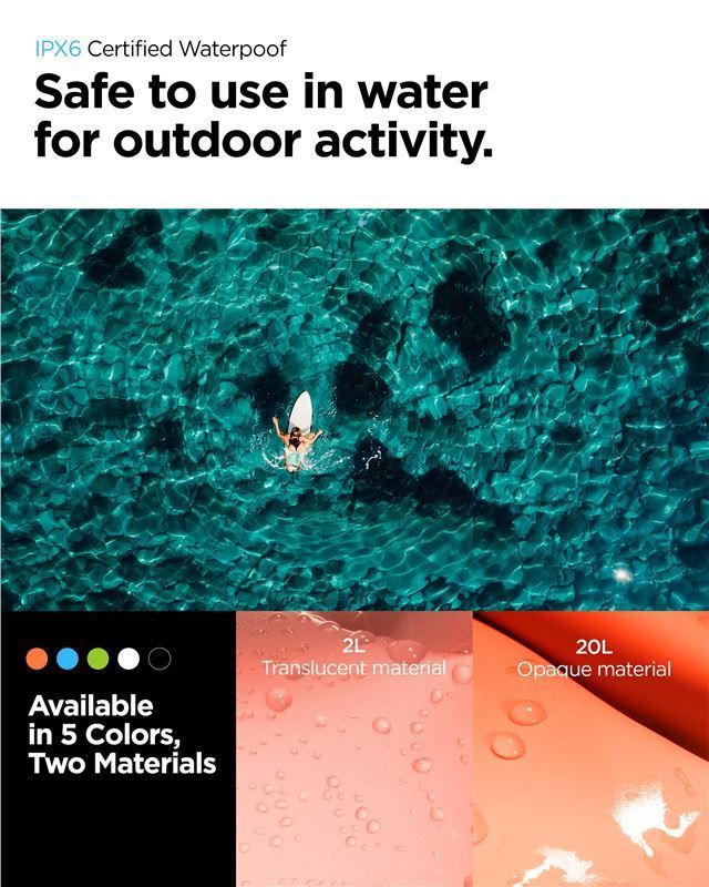 Spigen Aqua Shield WaterProof Dry Bag 20L + 2L A630 Sunset Orange Spigen Aqua Shield WaterProof Dry Bag 20L + 2L A630 Sunset Orange