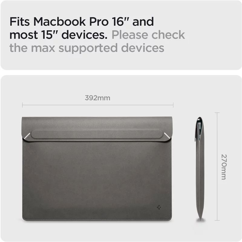 Spigen Valentinus S Notebook táska 16" City Grey Spigen Valentinus S Notebook táska 16" City Grey