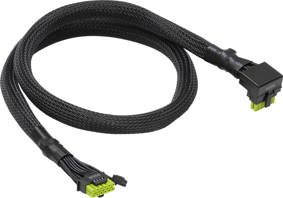 ASRock 12V-2x6 600W / L-Type Cable 0,7m Black ASRock 12V-2x6 600W / L-Type Cable 0,7m Black
