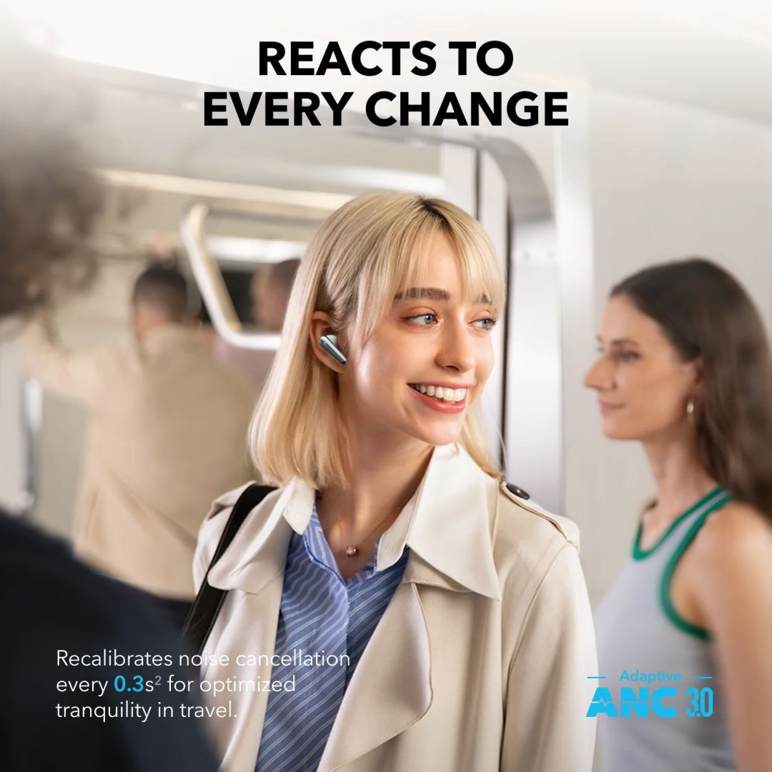 ANKER Soundcore Liberty 4 Pro Noise Cancelling True-Wireless Earbuds White ANKER Soundcore Liberty 4 Pro Noise Cancelling True-Wireless Earbuds White