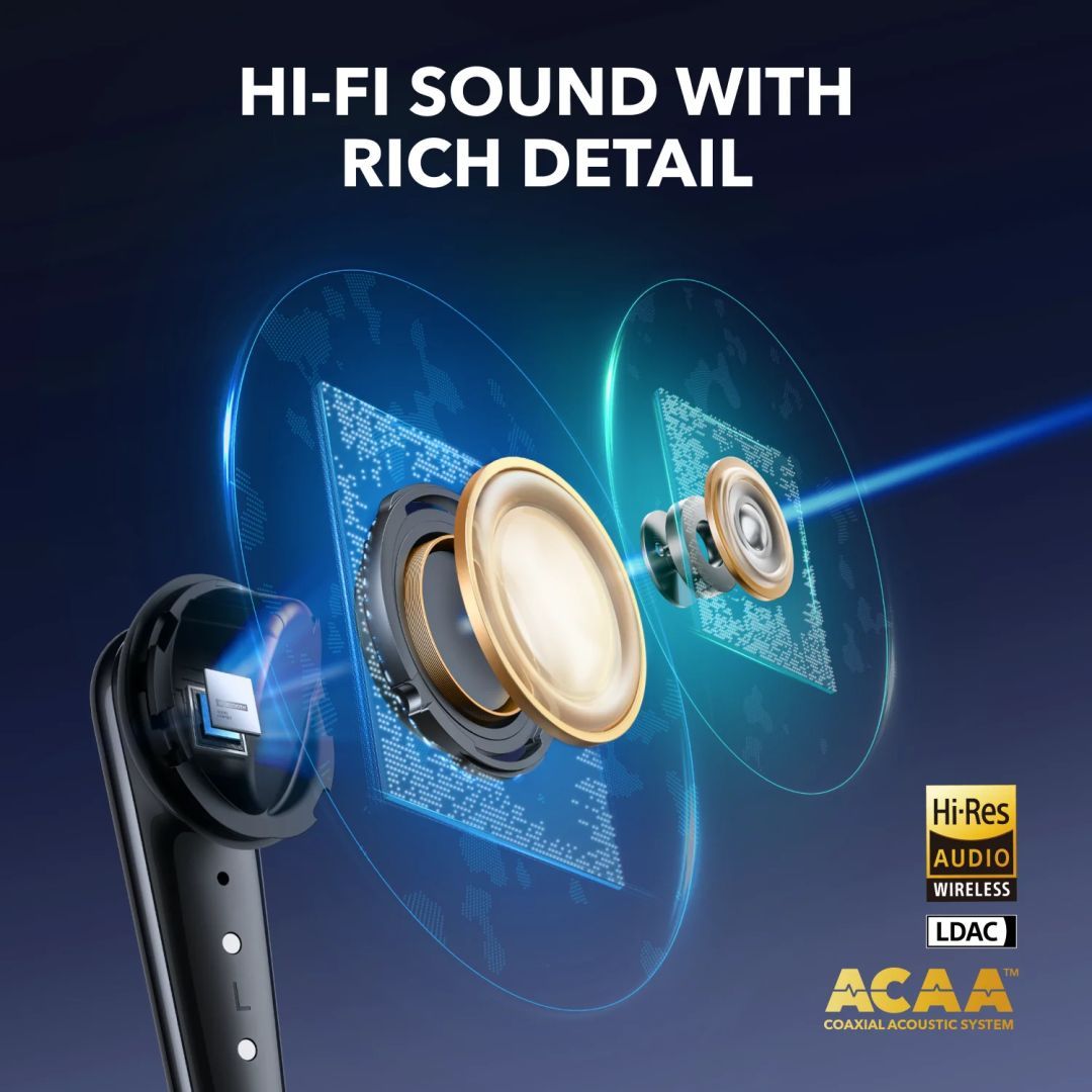 ANKER Soundcore Liberty 4 Pro Noise Cancelling True-Wireless Earbuds White ANKER Soundcore Liberty 4 Pro Noise Cancelling True-Wireless Earbuds White