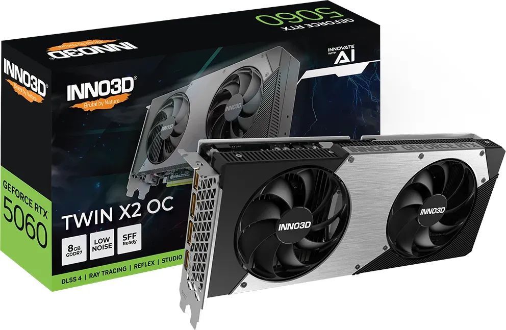 Inno3D GeForce RTX5060 8GB DDR7 Twin X2 OC Inno3D GeForce RTX5060 8GB DDR7 Twin X2 OC